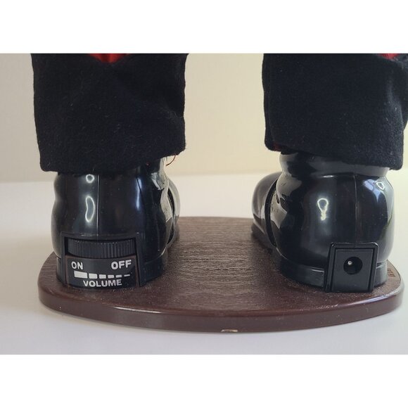 Rockin Jolly Rock Santa Animated Figure In Box Tested Works Vintage Christmas - Picture 9 of 15